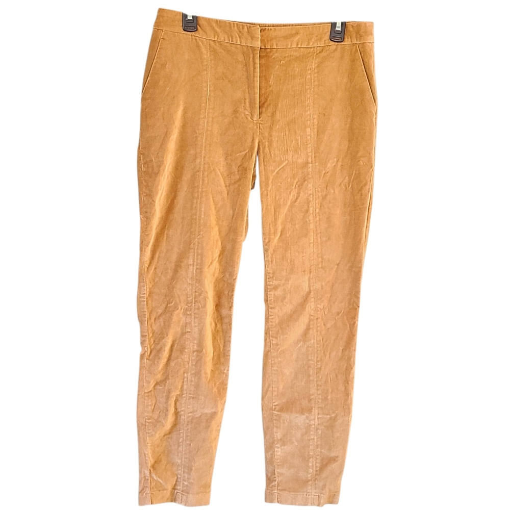 Cortefiel Velvet Pants Camel Colored Trousers Casual Business Spain